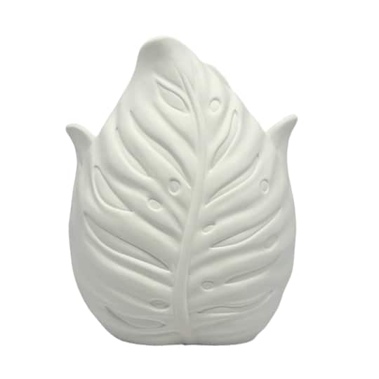 7.5" DIY Ceramic Curved Leaf Vase by Make Market®
